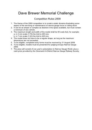 Cover Community News 2009 Dave Brewer Memorial Challenge