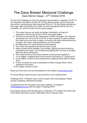 Cover Community News 2018 Dave Brewer Memorial Challenge